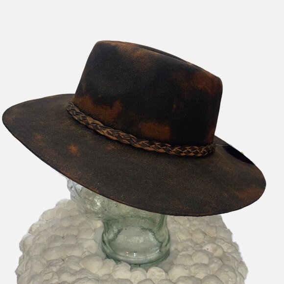 Brown Rustic Wool Rancher 58cm - Picture 9 of 16